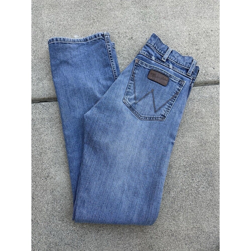 Wrangler Women’s Retro Slim Bootcut Light Wash Jeans Size 30x34 Western Cowgirl